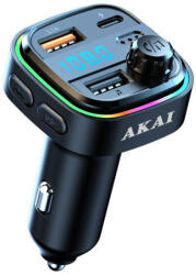AKAI FM Transmitter Autovehicul Fmt26bt cu USB / Bluetooth FMT-26BT (FMT-26BT)