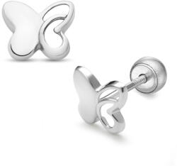Lisa Jewelry for Kids félig áttört pillangós gyerek fülbevaló gömbzárral (JTAG-0311-18)
