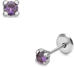 Lisa Jewelry for kids Lisa lila köves gyerekfülbevaló (JTAG-3777)