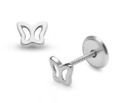 Lisa Jewelry for Kids áttört pillangó gyerekfülbevaló (JTAG-0285) - lisajewelryforkids