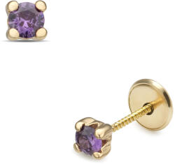 Lisa Jewelry for Kids lila köves gyerekfülbevaló (JTAG-3780)