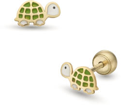Lisa Jewelry for Kids teknős gyerekfülbevaló gömb zárral (JTAG-0414-18) - lisajewelryforkids