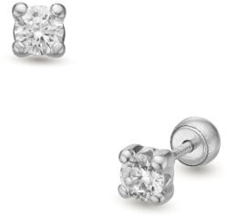 Lisa Jewelry for kids Lisa csillogás fehér arany fülbevaló gömb zárral (JTAG-5068-18)