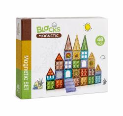 Bufnitel Joc magnetic educativ Diamond cu 48 piese, 7, 5 cm, Bufnitel (CH1191)