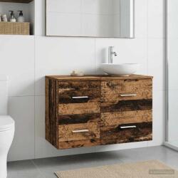 vidaXL Dulap de Baie Intre Lemn vechi 30 x 35 x 50 cm Lemn prelucrat GartenMobel Dekor (890364)