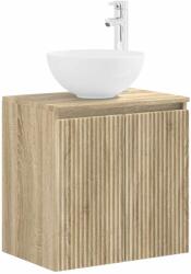 vidaXL Vanitate cu chiuveta montata pe perete Stejar Sonoma GartenMobel Dekor (890384)