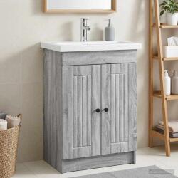 vidaXL Dulap de baie sub chiuveta Sonoma gri 56 x 37, 5 x 81 cm GartenMobel Dekor (890040)