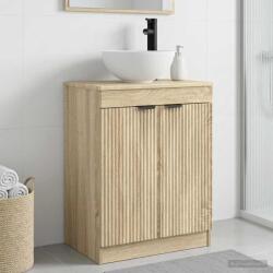 vidaXL Mobila de baie cu chiuveta Stejar Sonoma 54 x 35 x 83 cm GartenMobel Dekor (890140)