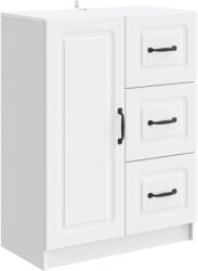 vidaXL Bufet cu sertar Alb 66 x 34, 5 x 87 cm Lemn prelucrat GartenMobel Dekor (895775) Comoda