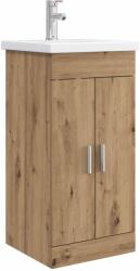 vidaXL Mobila de baie cu chiuveta Stejar Artizanal 42 x 40 x 84, 5 cm GartenMobel Dekor (890679)