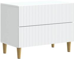 vidaXL Dulap de noapte cu sertar Alb 62 x 34, 5 x 48 cm Lemn prelucrat GartenMobel Dekor (894545)
