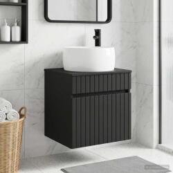 vidaXL Chiuveta de baie suspendata Negru 49 x 44, 5 x 66 cm GartenMobel Dekor (890613)