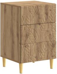vidaXL Noptiera Stejar Artizanal 43 x 39, 5 x 66, 5 cm Lemn prelucrat GartenMobel Dekor (895024)