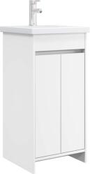vidaXL Mobila de baie cu chiuveta Alb 42 x 40 x 84, 5 cm Lemn prelucrat GartenMobel Dekor (890768)