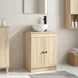 vidaXL Mobila de baie cu chiuveta Stejar Sonoma 54 x 35 x 83 cm GartenMobel Dekor (890116)