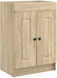 vidaXL Dulap de baie sub chiuveta Stejar Sonoma 56 x 37, 5 x 81 cm GartenMobel Dekor (890006)