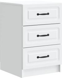 vidaXL Dulap de noapte cu sertar Alb 43 x 41 x 63, 5 cm Lemn prelucrat GartenMobel Dekor (895705)