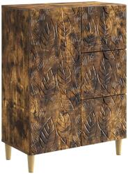 vidaXL Bufet Stejar fumuriu 66 x 34, 5 x 90 cm Lemn prelucrat GartenMobel Dekor (895090) Comoda