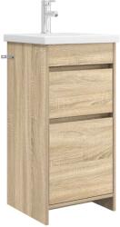 vidaXL Mobila de baie cu chiuveta Stejar Sonoma 42 x 40 x 84, 5 cm GartenMobel Dekor (890722)