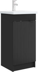 vidaXL Mobila de baie cu chiuveta Negru 42 x 40 x 84, 5 cm GartenMobel Dekor (890085)