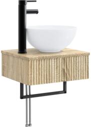 vidaXL Basin de spalare montat pe perete Stejar Sonoma 40 x 35 x 39 cm GartenMobel Dekor (890170)