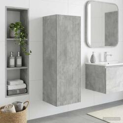 vidaXL Dulap Bathroom Montat pe Perete Gri Beton 33 x 34, 5 x 60 cm GartenMobel Dekor (890535)