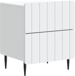 vidaXL Dulap de noapte Alb 43 x 34, 5 x 49, 5 cm Lemn prelucrat GartenMobel Dekor (894295)