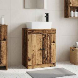 vidaXL Mobila de baie cu chiuveta Lemn vechi 54 x 35 x 83 cm GartenMobel Dekor (890136)