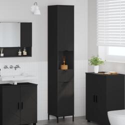 vidaXL Dulap de Baie Negru 31, 5 x 33 x 190 cm Lemn compozit & Metal GartenMobel Dekor (883405)