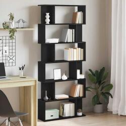 vidaXL Biblioteca stejar negru 80x24x190, 5 cm lemn prelucrat GartenMobel Dekor (862399) Biblioteca