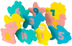  Set jucarii de baie Clevamama cu 10 piese si saculet (clvm_3507)