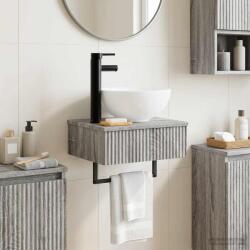 vidaXL Basin de spalare montat pe perete Sonoma gri 40 x 35 x 39 cm GartenMobel Dekor (890174)