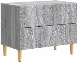 vidaXL Noptiera Sonoma gri 62 x 34, 5 x 48 cm Lemn prelucrat GartenMobel Dekor (895011)