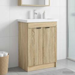 vidaXL Dulap de baie sub chiuveta Stejar Sonoma 78, 5 x 37, 5 x 81 cm GartenMobel Dekor (890106)