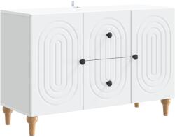 vidaXL Cabinet TV cu sertar Alb 89 x 34, 5 x 60 cm Lemn prelucrat GartenMobel Dekor (894195) Comoda