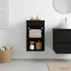 vidaXL Dulap de Baie Intre Stejar Negru 30 x 44, 5 x 50 cm GartenMobel Dekor (890351)