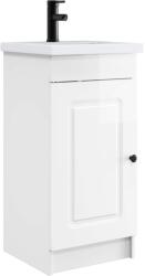 vidaXL Mobila de baie cu chiuveta Alb foarte lucios 42 x 40 x 84, 5 cm GartenMobel Dekor (889998)