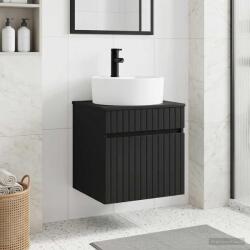 vidaXL Chiuveta de baie suspendata Negru 49 x 44, 5 x 65 cm GartenMobel Dekor (890593)