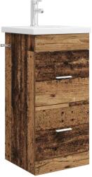 vidaXL Mobila de baie cu chiuveta Lemn vechi 42 x 40 x 84, 5 cm GartenMobel Dekor (890702)