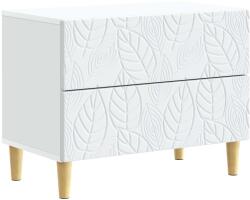 vidaXL Noptiera Alb 62 x 34, 5 x 48 cm Lemn prelucrat GartenMobel Dekor (895005)