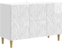 vidaXL Bufet Alb foarte lucios 89 x 34, 5 x 60 cm Lemn prelucrat GartenMobel Dekor (895119) Comoda