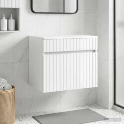vidaXL Dulap Bathroom Montat pe Perete Alb foarte lucios GartenMobel Dekor (890636)