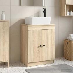 vidaXL Mobila de baie cu chiuveta Stejar Sonoma 54 x 35 x 83 cm GartenMobel Dekor (890132)