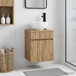 vidaXL Chiuveta de baie suspendata Stejar Artizanal 39 x 41 x 64, 5 cm GartenMobel Dekor (890561)