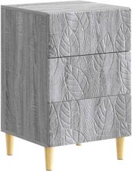 vidaXL Noptiera Sonoma gri 43 x 39, 5 x 66, 5 cm Lemn prelucrat GartenMobel Dekor (895021)