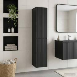 vidaXL Dulap Bathroom Montat pe Perete Negru 33 x 34, 5 x 160 cm GartenMobel Dekor (890643)