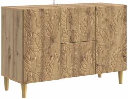 vidaXL Bufet Stejar Artizanal 89 x 34, 5 x 60 cm Lemn prelucrat GartenMobel Dekor (895124) Comoda