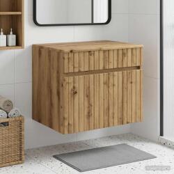 vidaXL Dulap Bathroom Montat pe Perete Stejar Artizanal GartenMobel Dekor (890641)