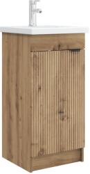 vidaXL Mobila de baie cu chiuveta Stejar Artizanal 42 x 40 x 84, 5 cm GartenMobel Dekor (890093)