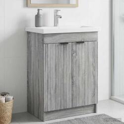 vidaXL Dulap de baie sub chiuveta Sonoma gri 56 x 37, 5 x 81 cm GartenMobel Dekor (890100)